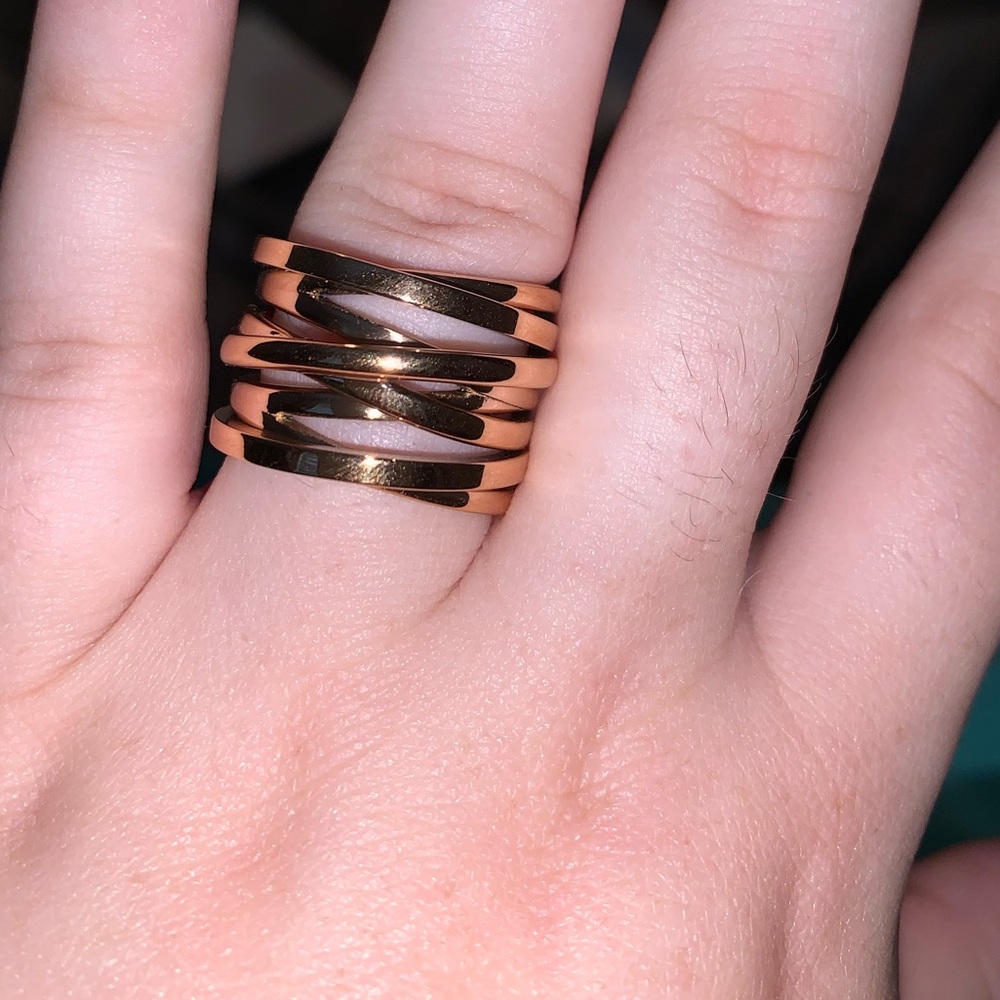 Rose Gold Deco Ring